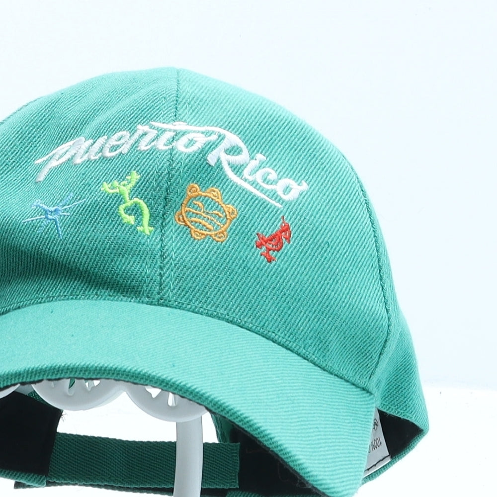 Puerto Rico Mens Green Polyester Baseball Cap One Size - Puerto Rico