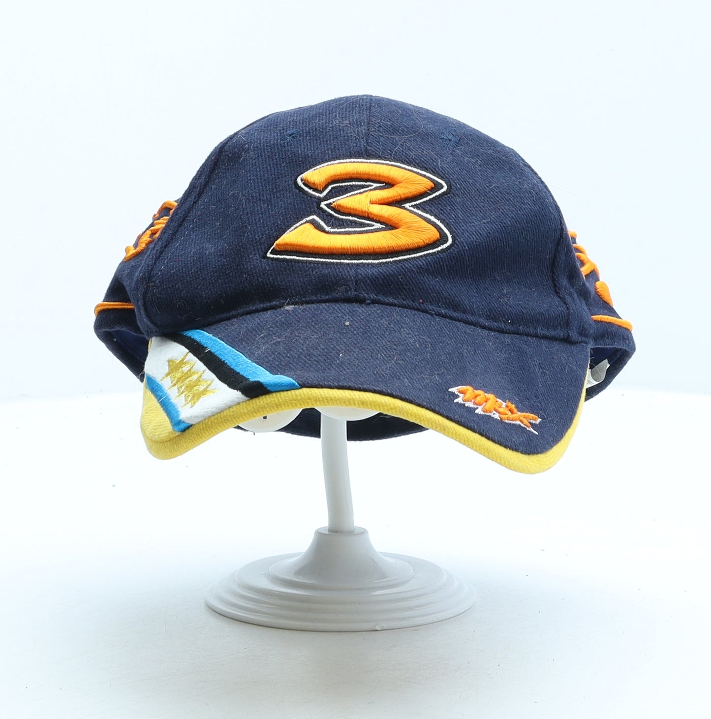 Max Biaggi Mens Blue Geometric Cotton Baseball Cap Size Adjustable - Moto GP