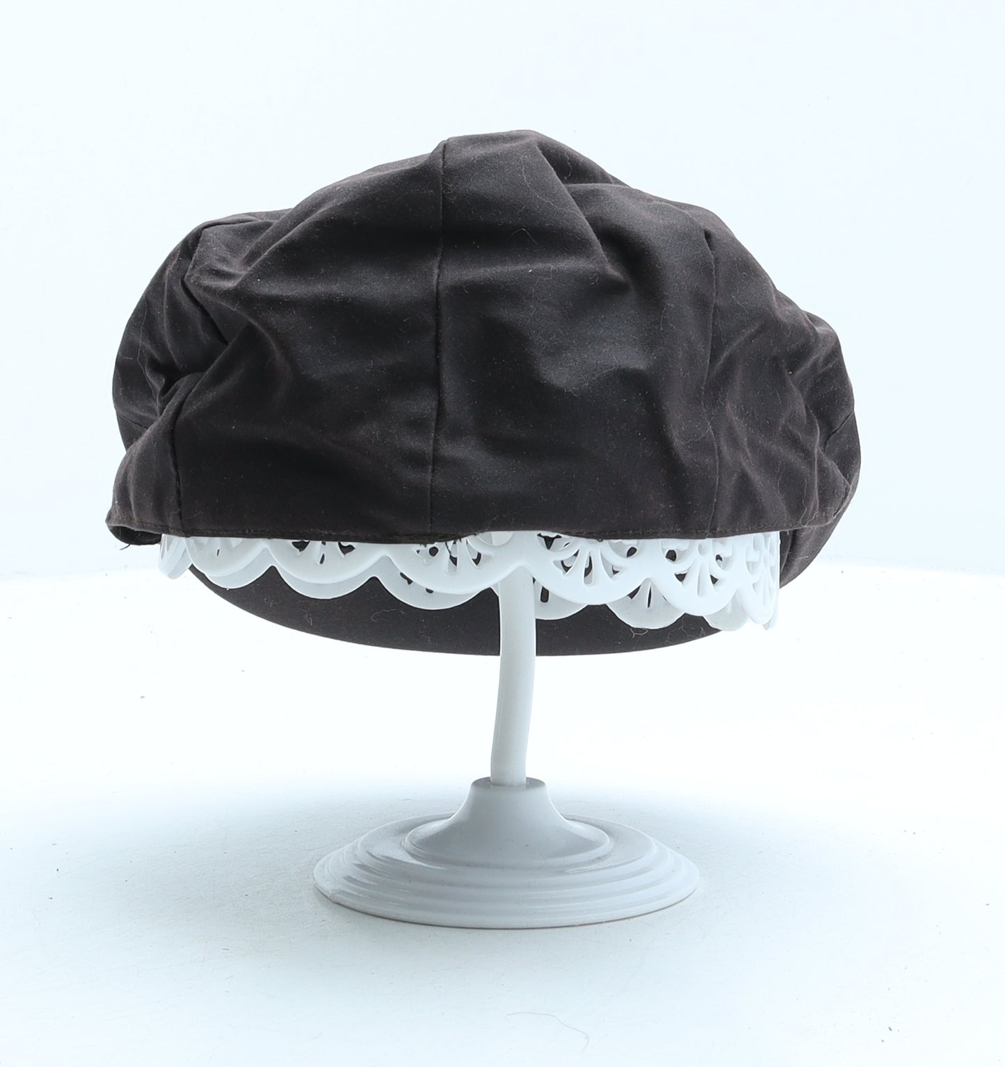 Marks and Spencer Mens Brown Cotton Flat Cap Size S - Wax Coated