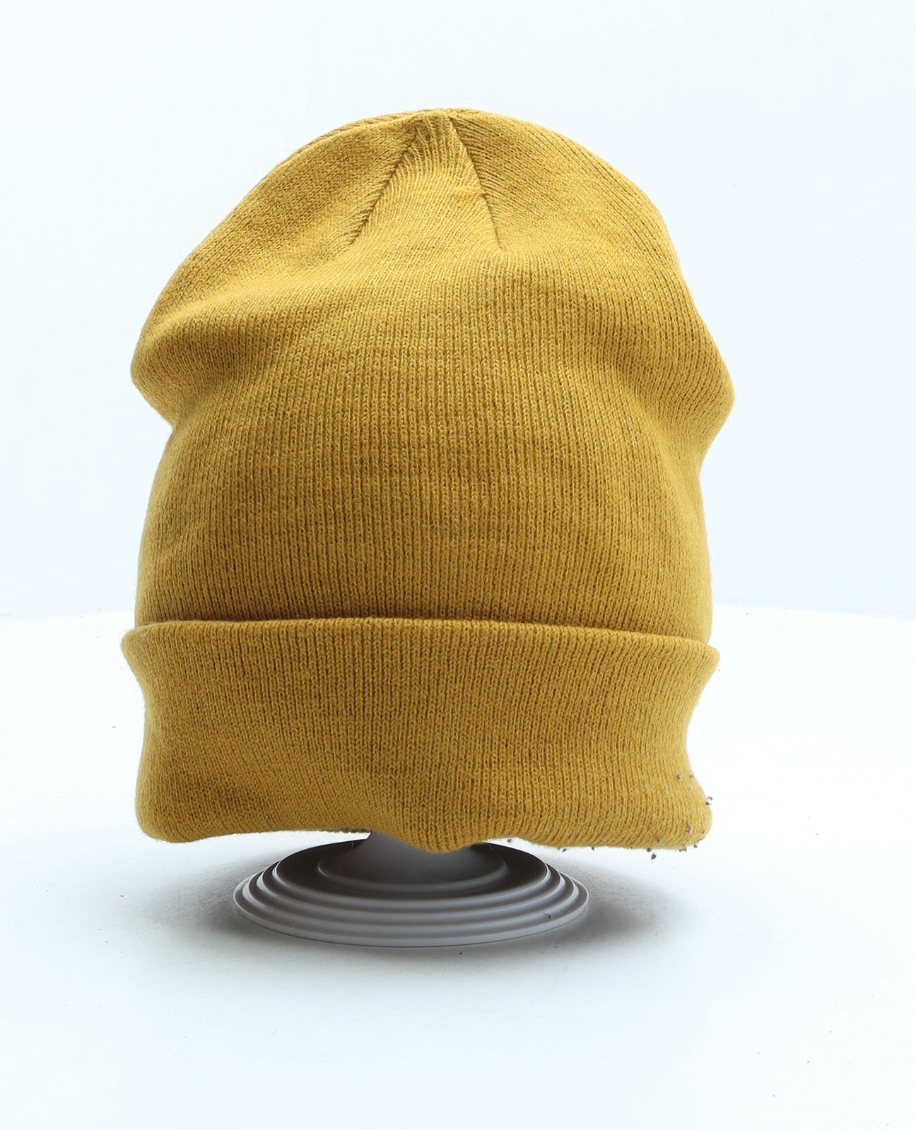 H&M Mens Yellow Acrylic Beanie One Size