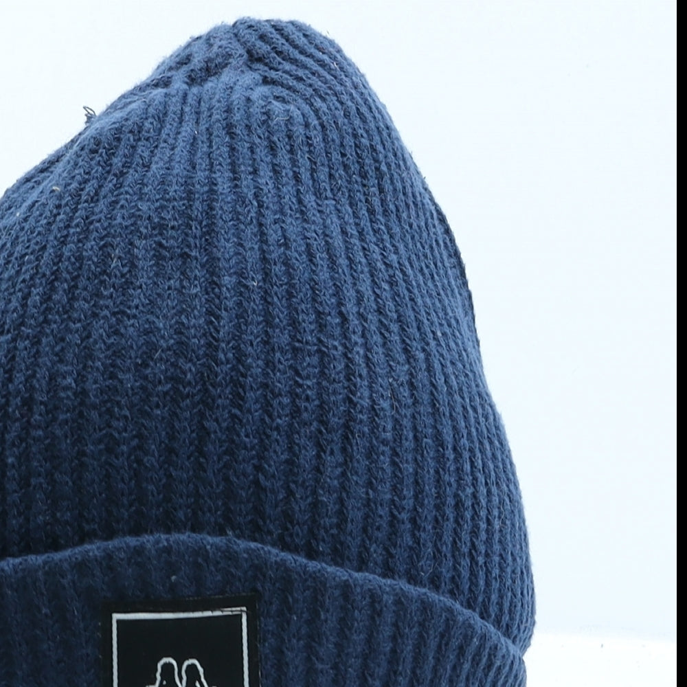 Kappa Mens Blue Cotton Beanie One Size