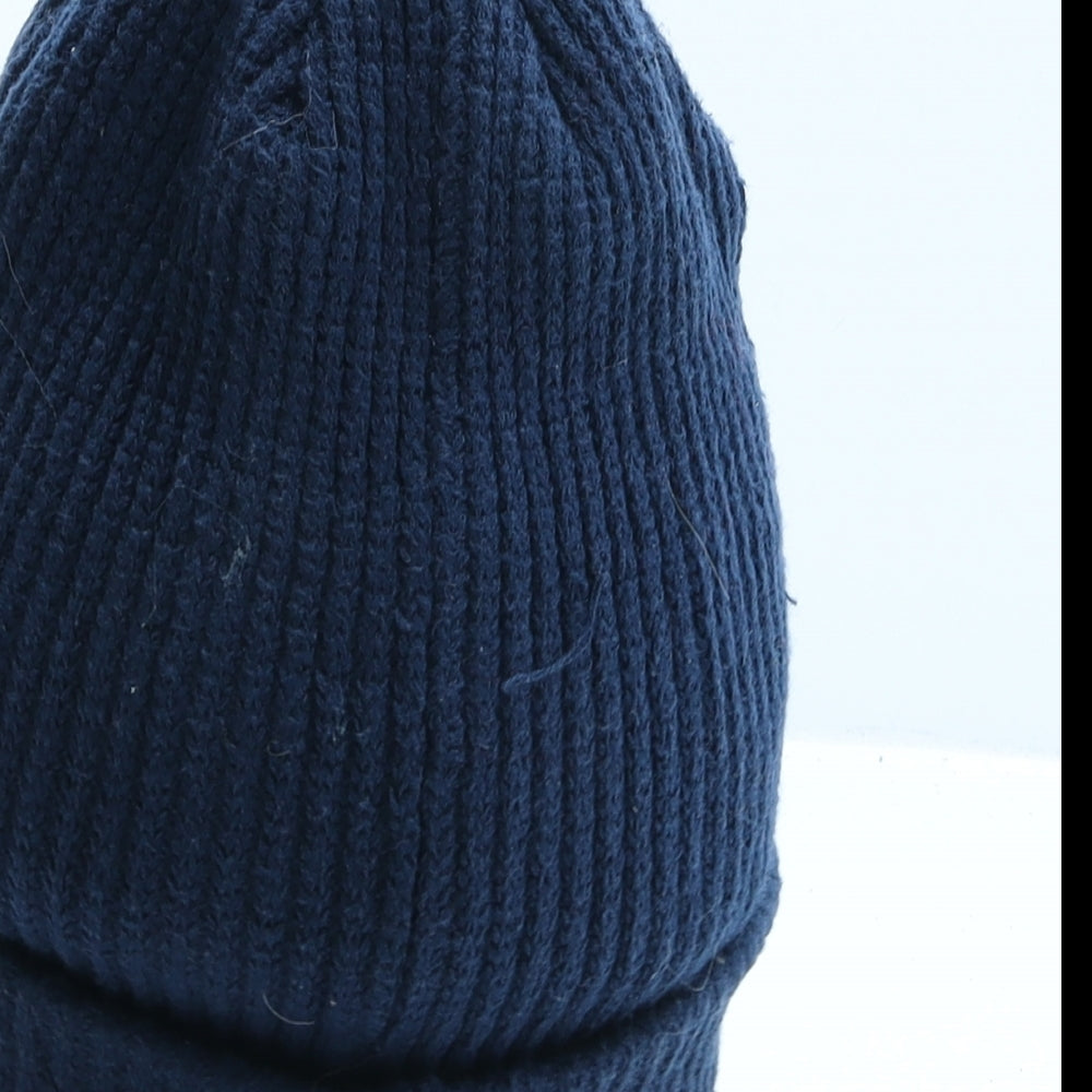 Kappa Mens Blue Cotton Beanie One Size