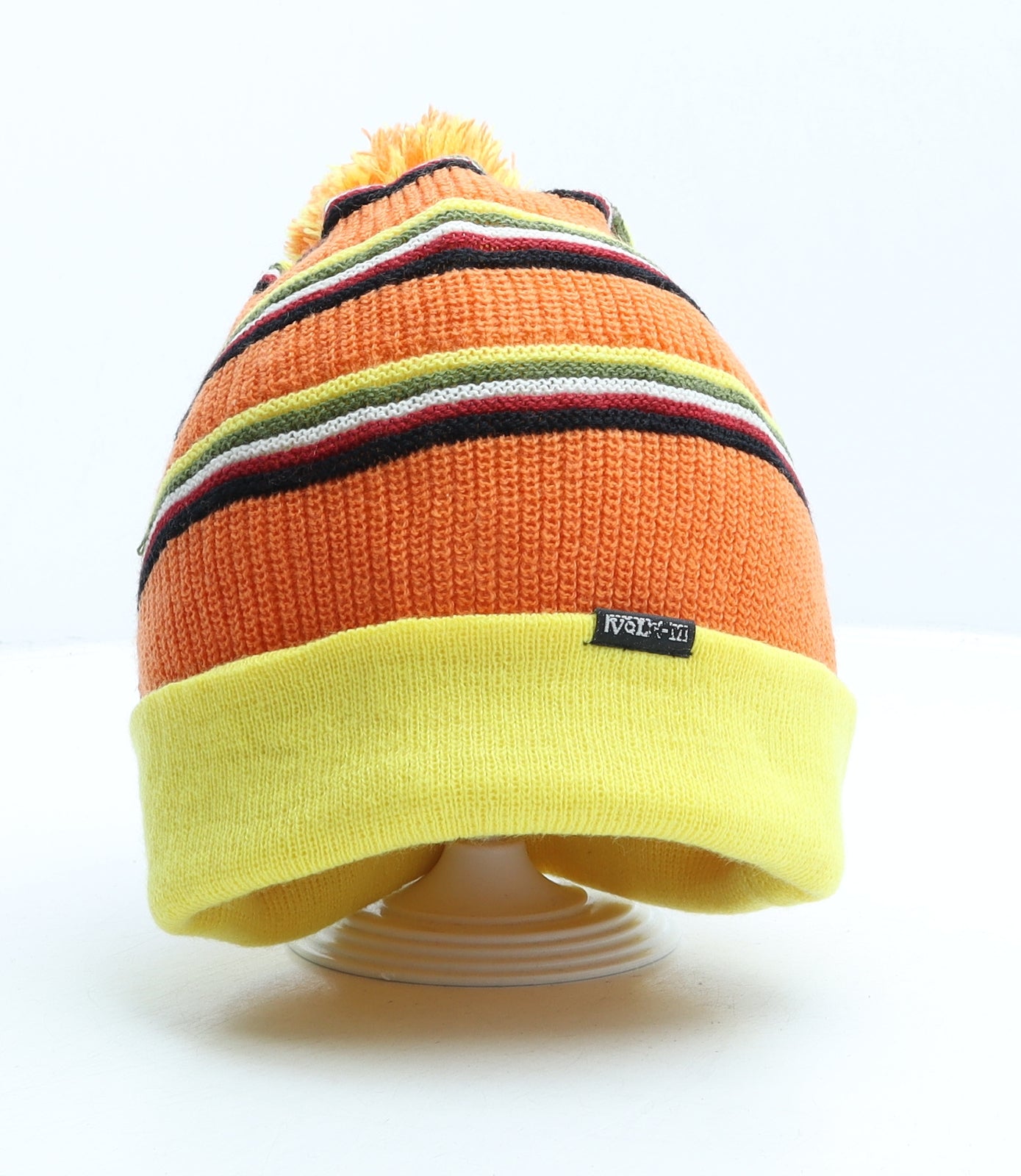 Volcom Mens Multicoloured Striped Acrylic Beanie One Size