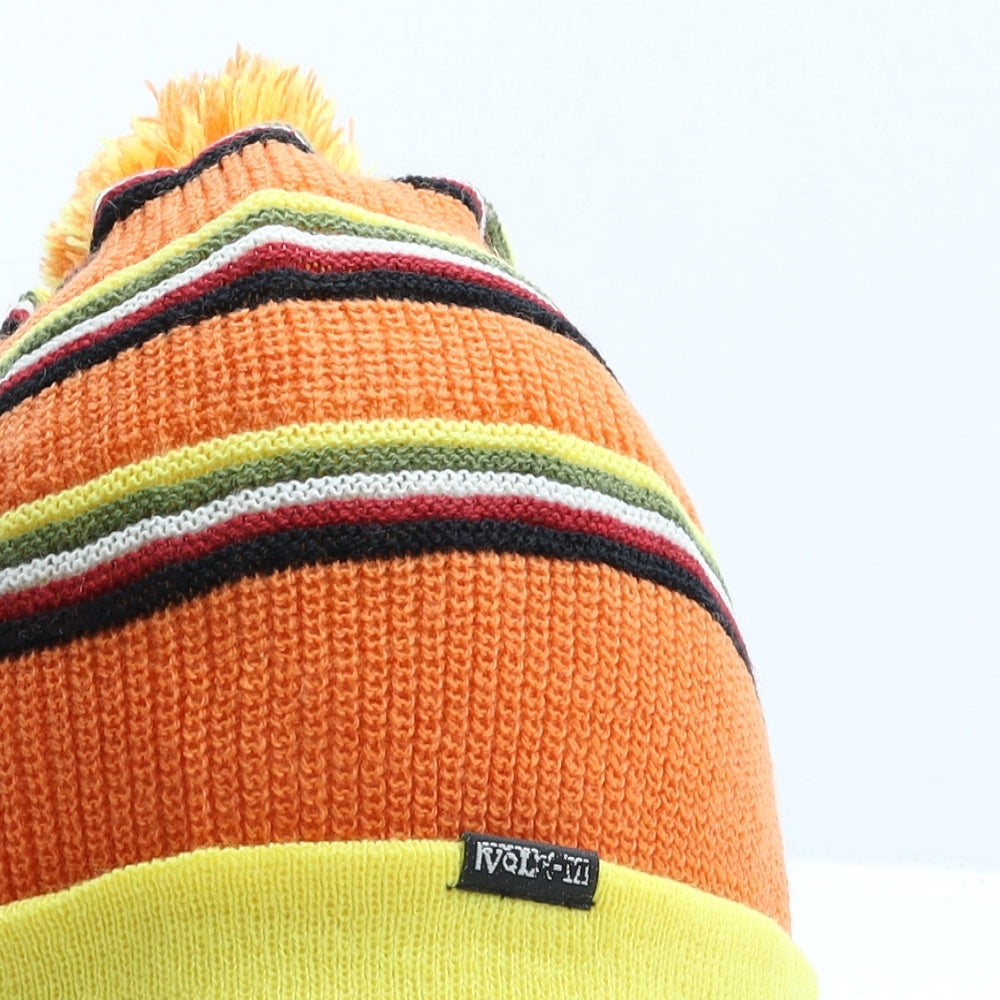 Volcom Mens Multicoloured Striped Acrylic Beanie One Size