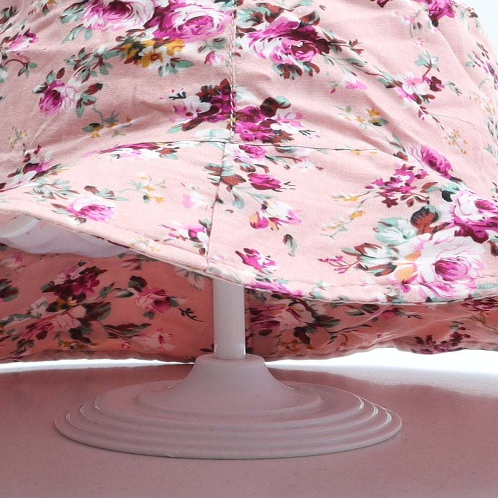 Fleur Womens Pink Floral Cotton Boonie Hat One Size