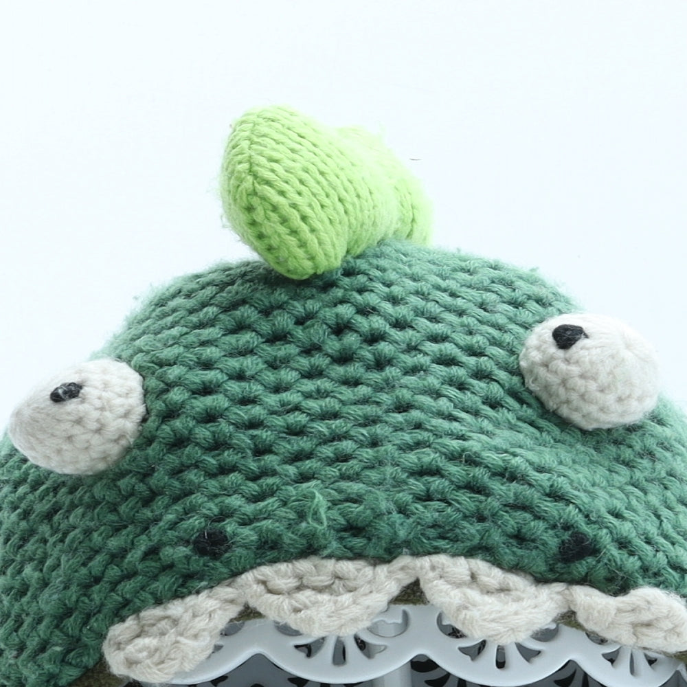 NEXT Boys Green Acrylic Bonnet One Size - Dinosaur