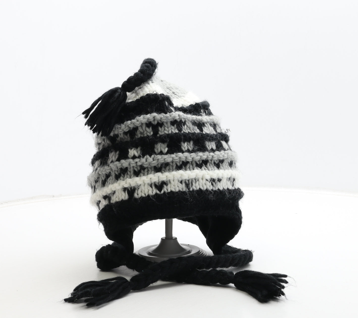 Screamer Mens Multicoloured Fair Isle Acrylic Beanie One Size - Logo