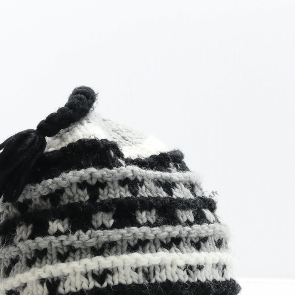 Screamer Mens Multicoloured Fair Isle Acrylic Beanie One Size - Logo