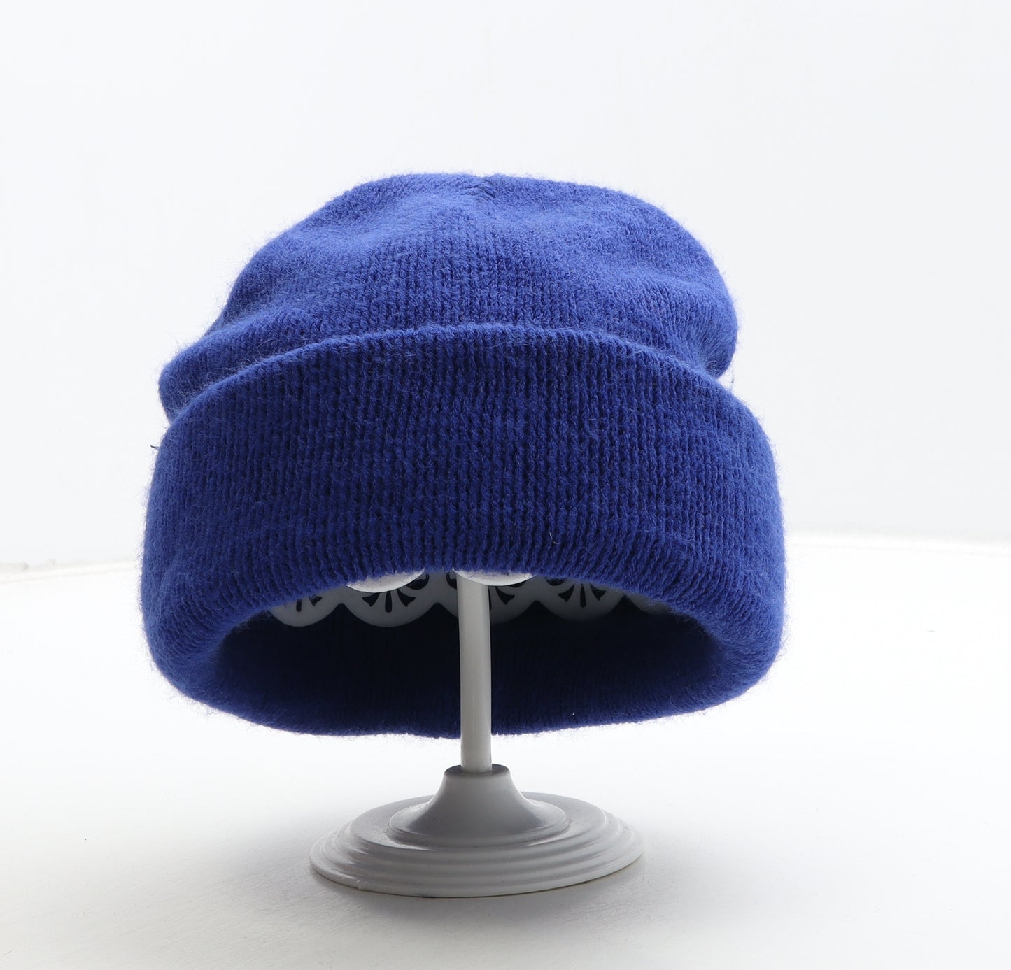 Marks and Spencer Womens Blue Acrylic Beanie One Size