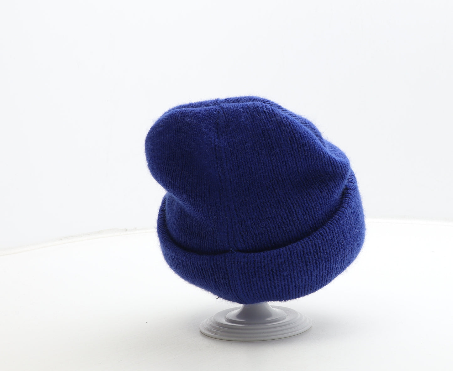 Marks and Spencer Womens Blue Acrylic Beanie One Size