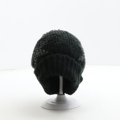 PepCo Girls Girls Black Acrylic Bobble Hat Size S - Star Detail