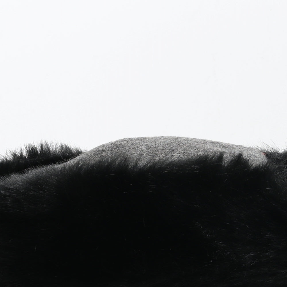 Preworn Womens Grey Polyester Trapper Hat One Size