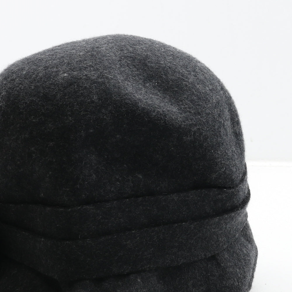 Accessorize Womens Black Wool Cloche One Size