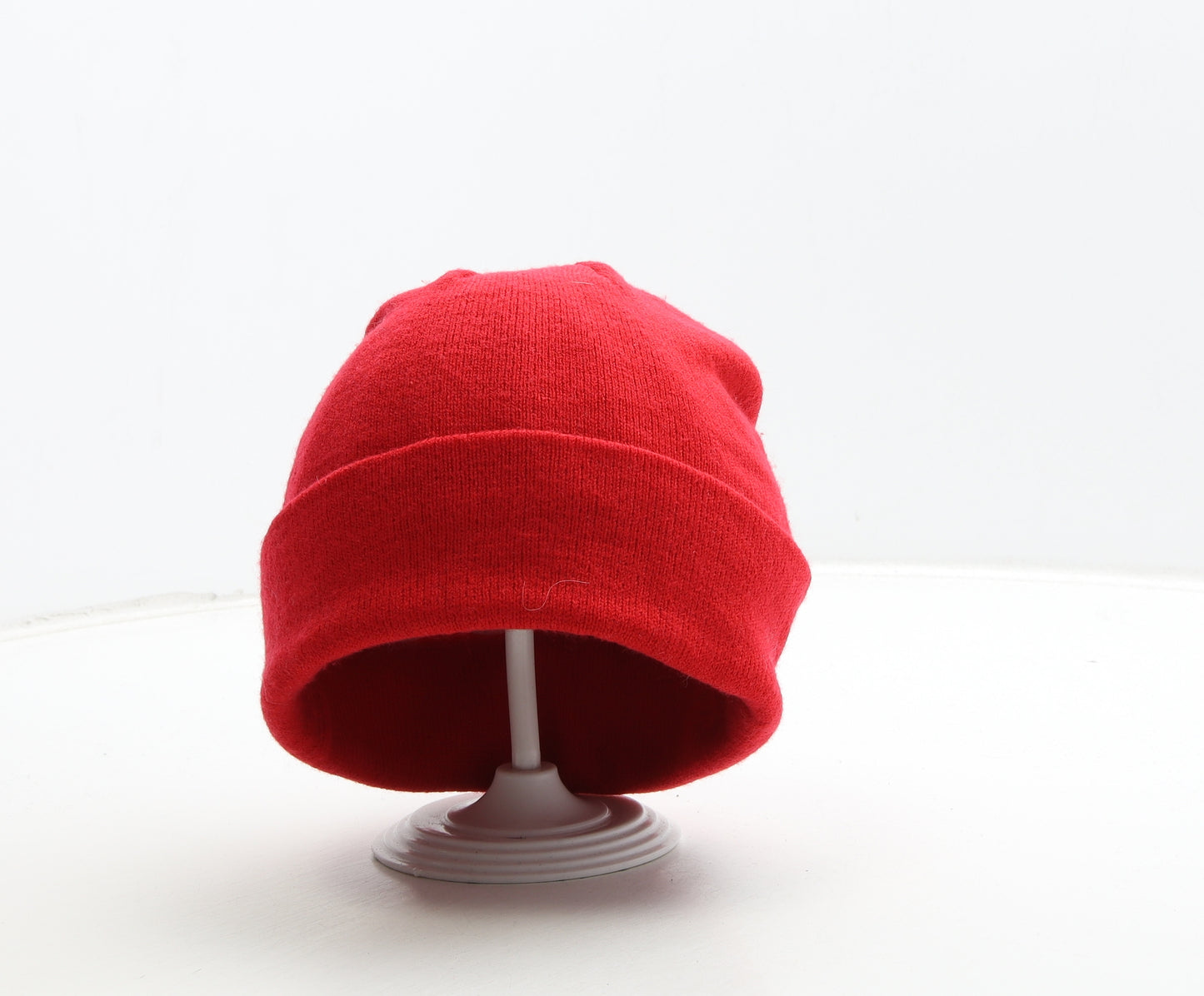 H&M Womens Red Acrylic Beanie One Size