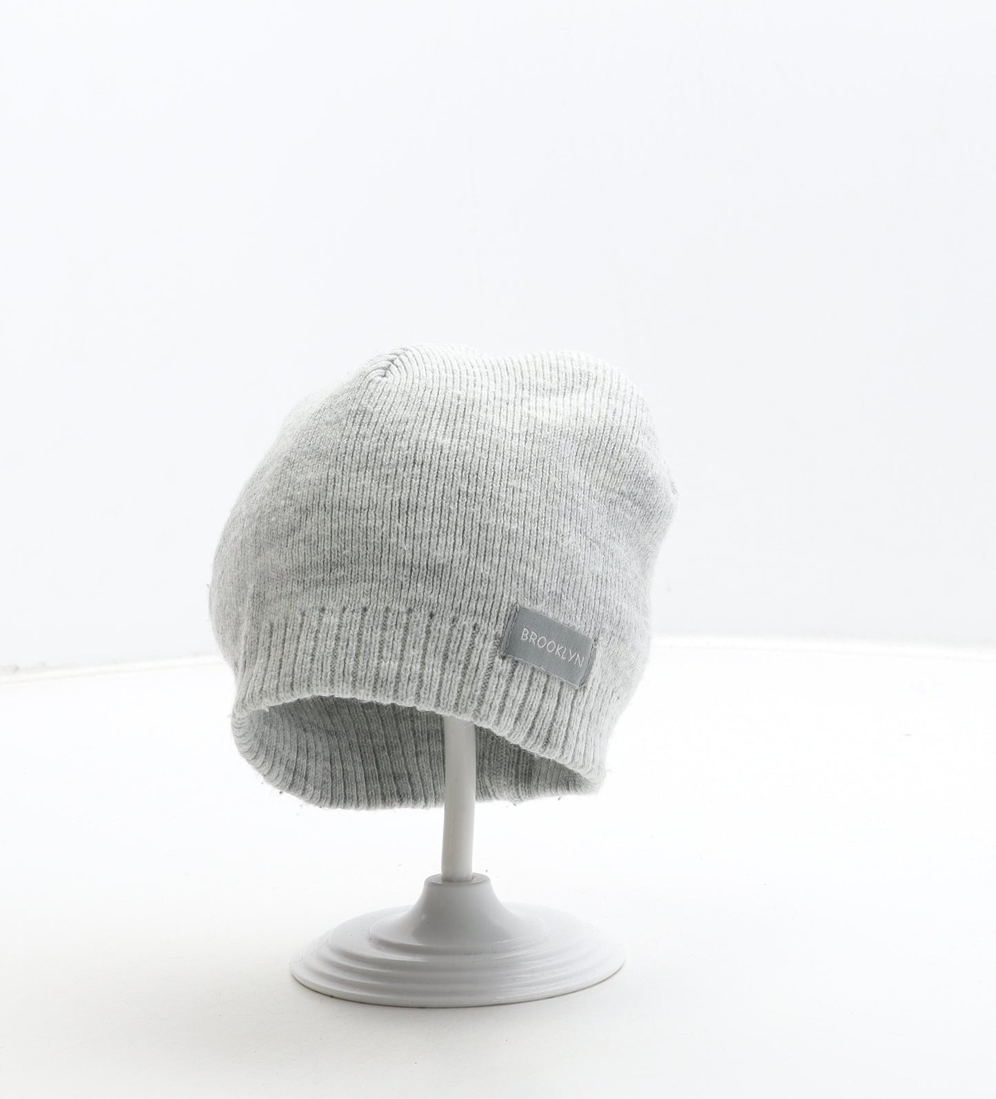 Primark Boys Grey Acrylic Beanie Size S - Brooklyn