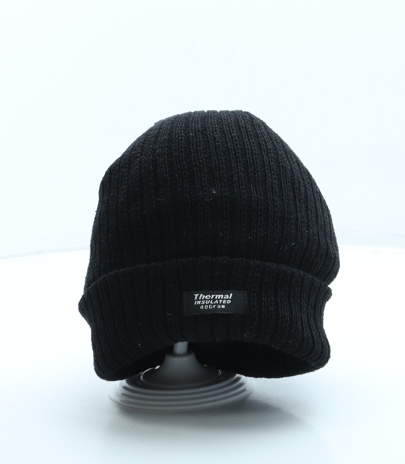 Ultimate Heat Mens Black Acrylic Beanie One Size