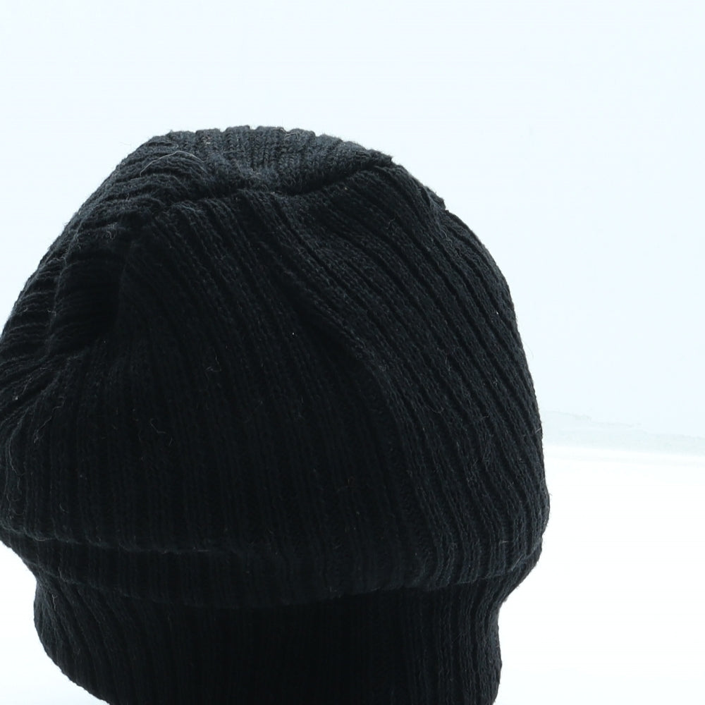 Ultimate Heat Mens Black Acrylic Beanie One Size