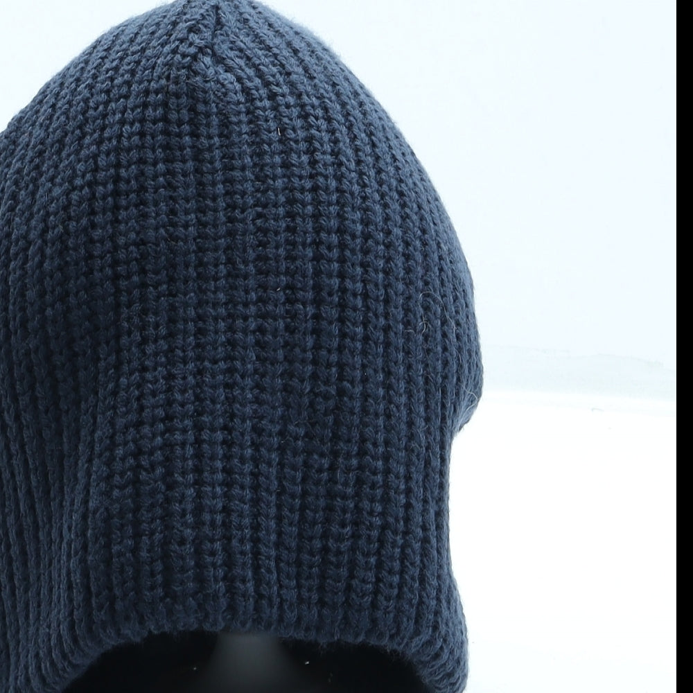 Bonprix Mens Blue Acrylic Beanie One Size
