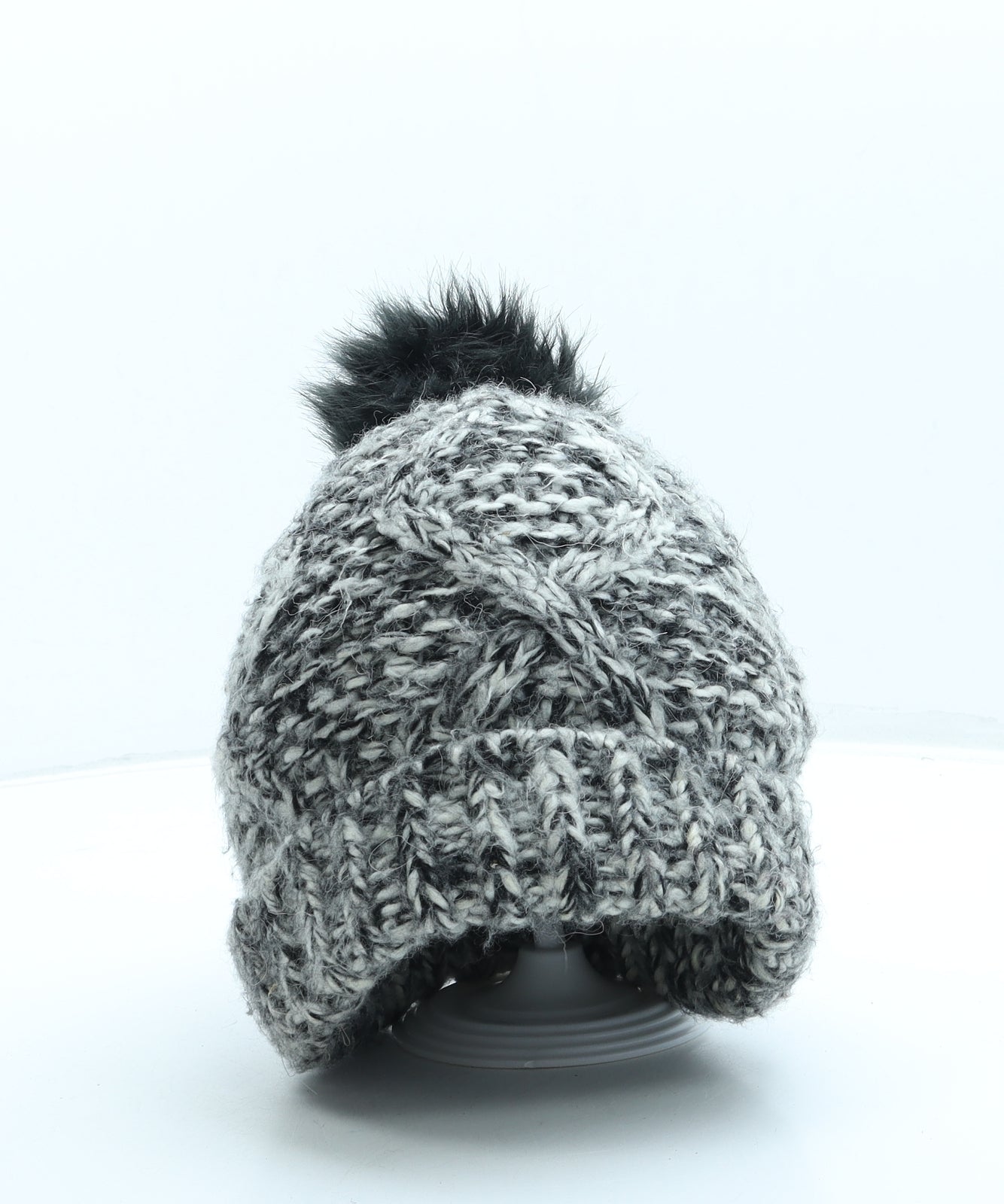 Marks and Spencer Womens Black Acrylic Bobble Hat One Size - Pom Pom