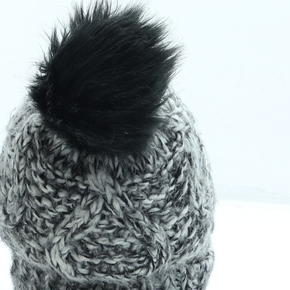 Marks and Spencer Womens Black Acrylic Bobble Hat One Size - Pom Pom