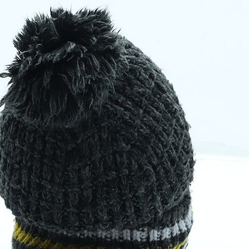 Superdry Mens Grey Acrylic Beanie One Size - Pom Pom