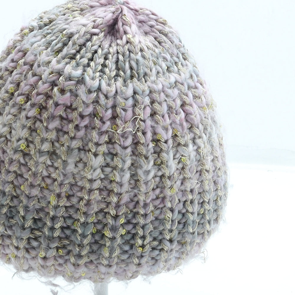 Primark Girls Pink Acrylic Beanie Size S