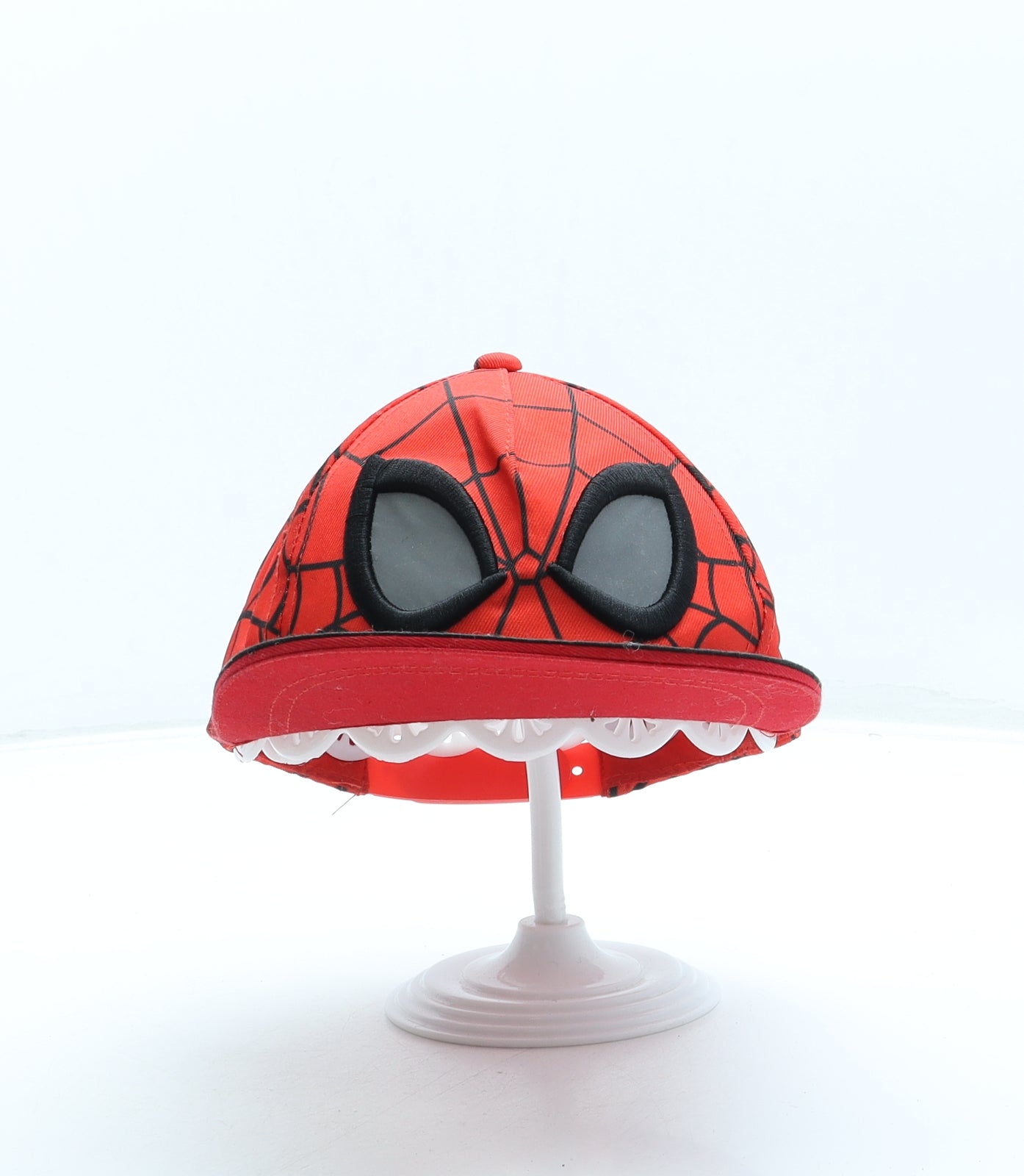 Spiderman Boys Red Geometric Polyester Snapback One Size - Spiderman
