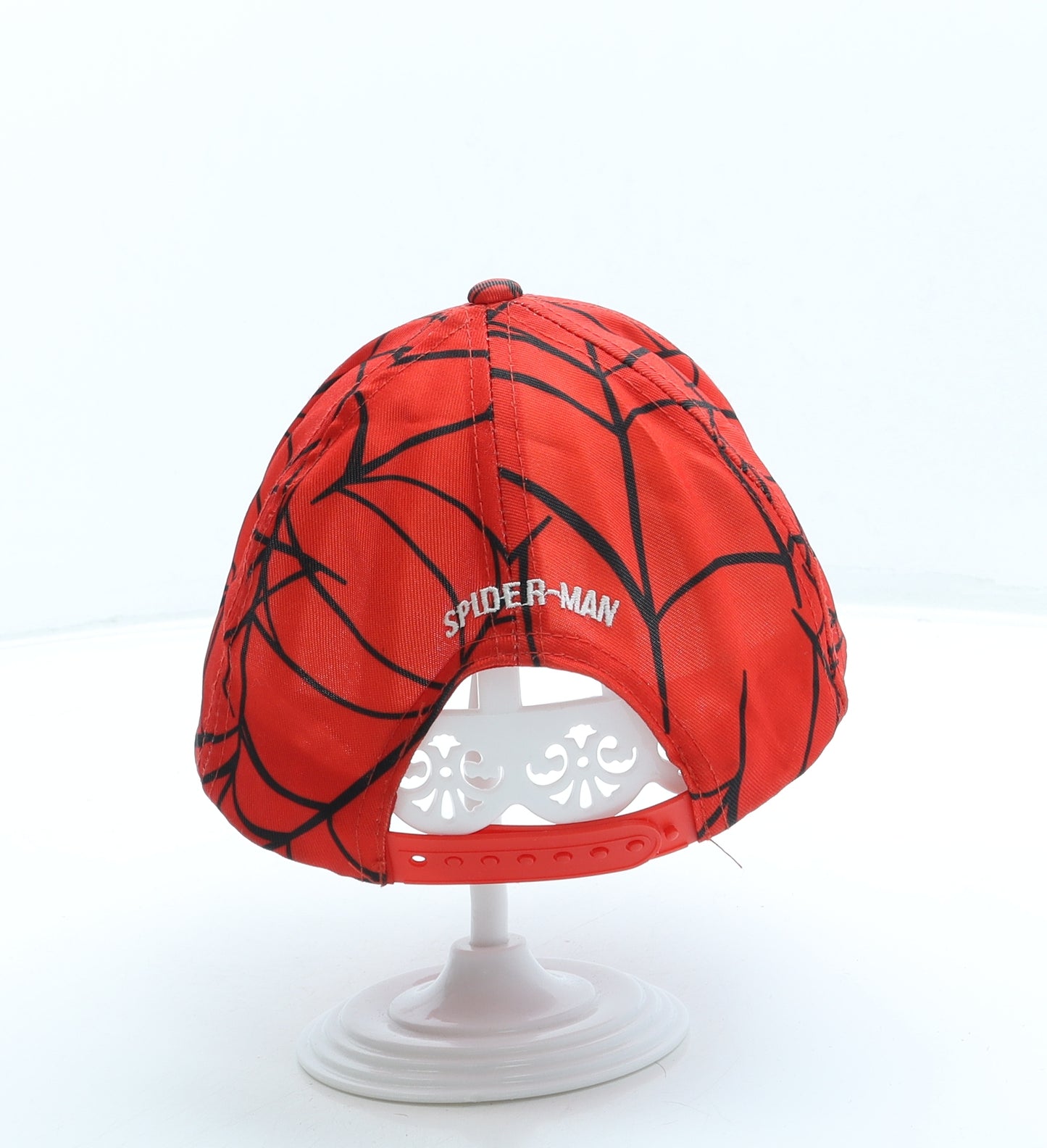 Spiderman Boys Red Geometric Polyester Snapback One Size - Spiderman