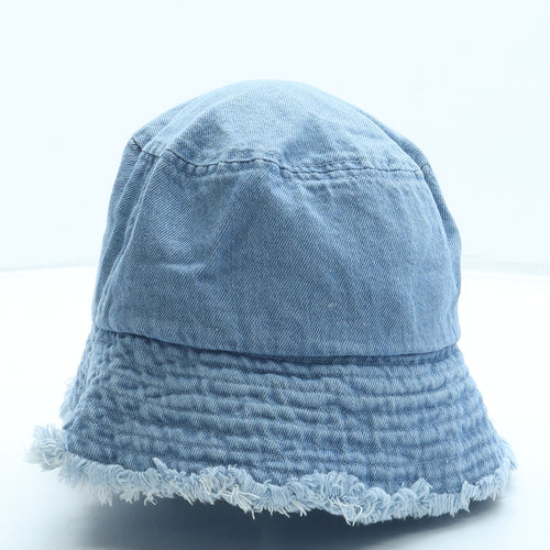 NEXT Womens Blue Cotton Bucket Hat Size S