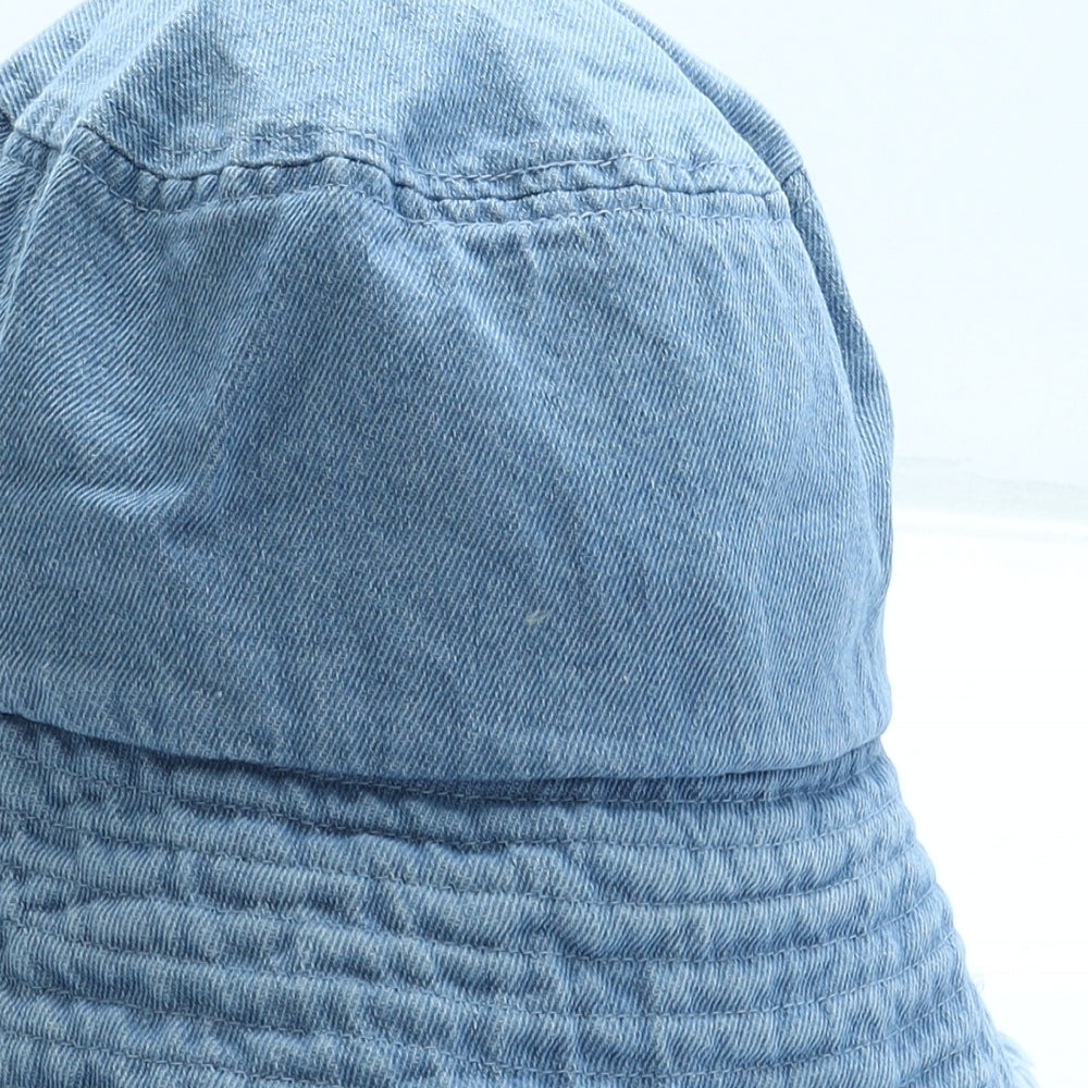 NEXT Womens Blue Cotton Bucket Hat Size S