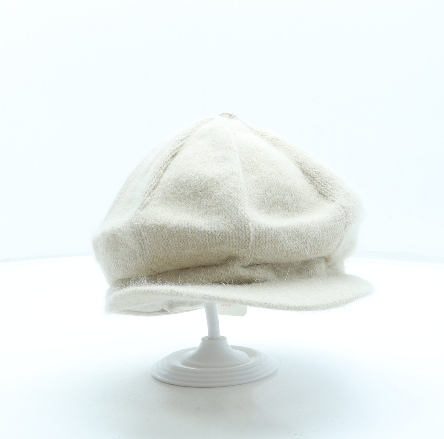 H&M Womens Beige Polyester Peaked Cap Size M
