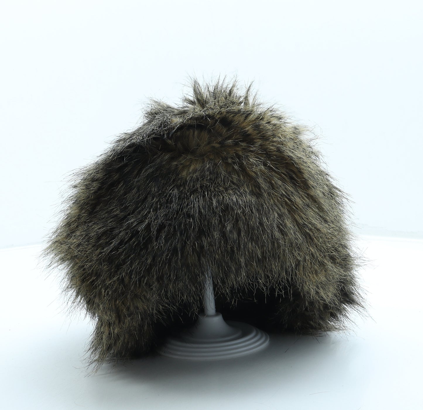 Laura Ashley Womens Brown Faux Fur Cossack One Size
