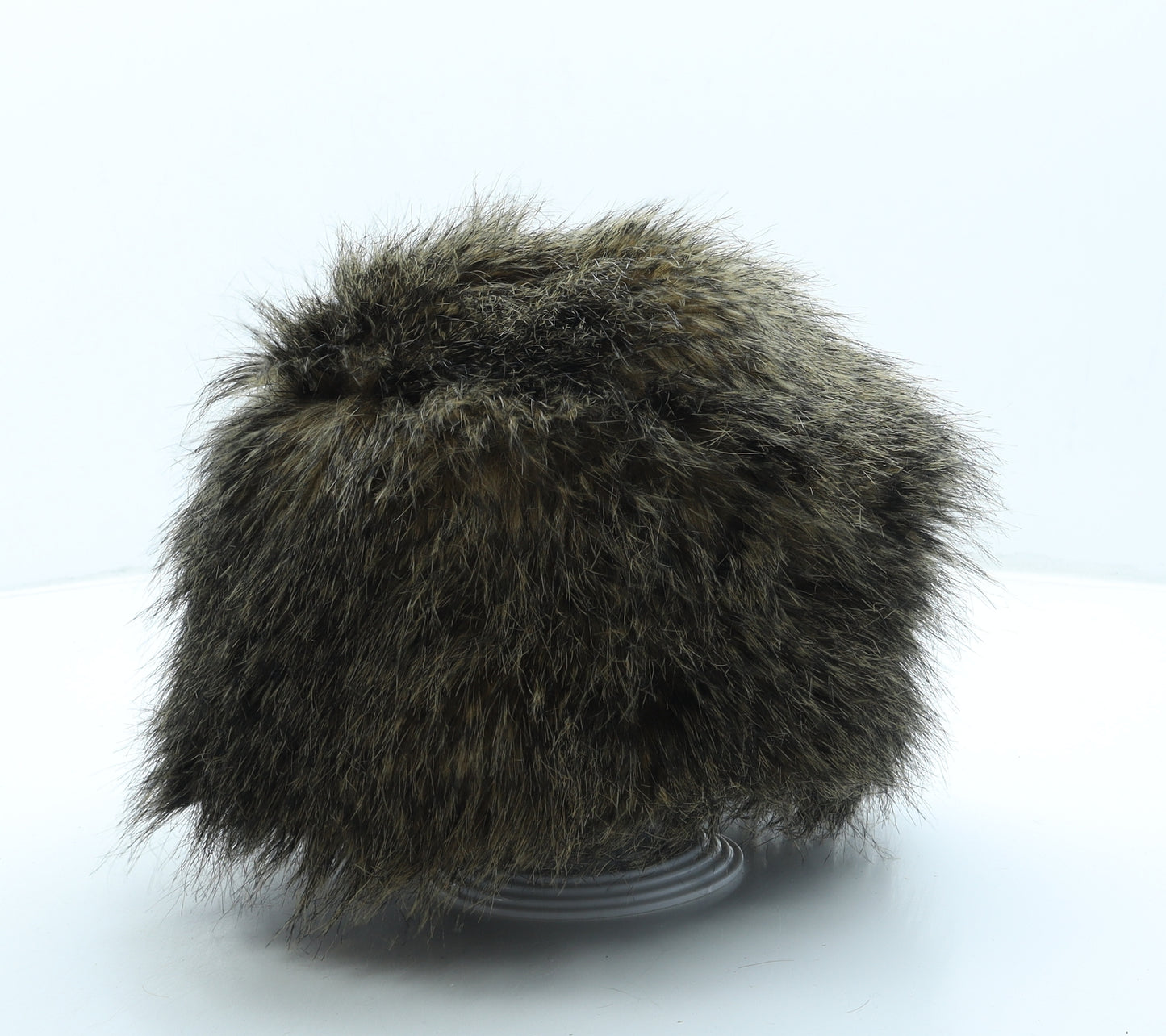 Laura Ashley Womens Brown Faux Fur Cossack One Size