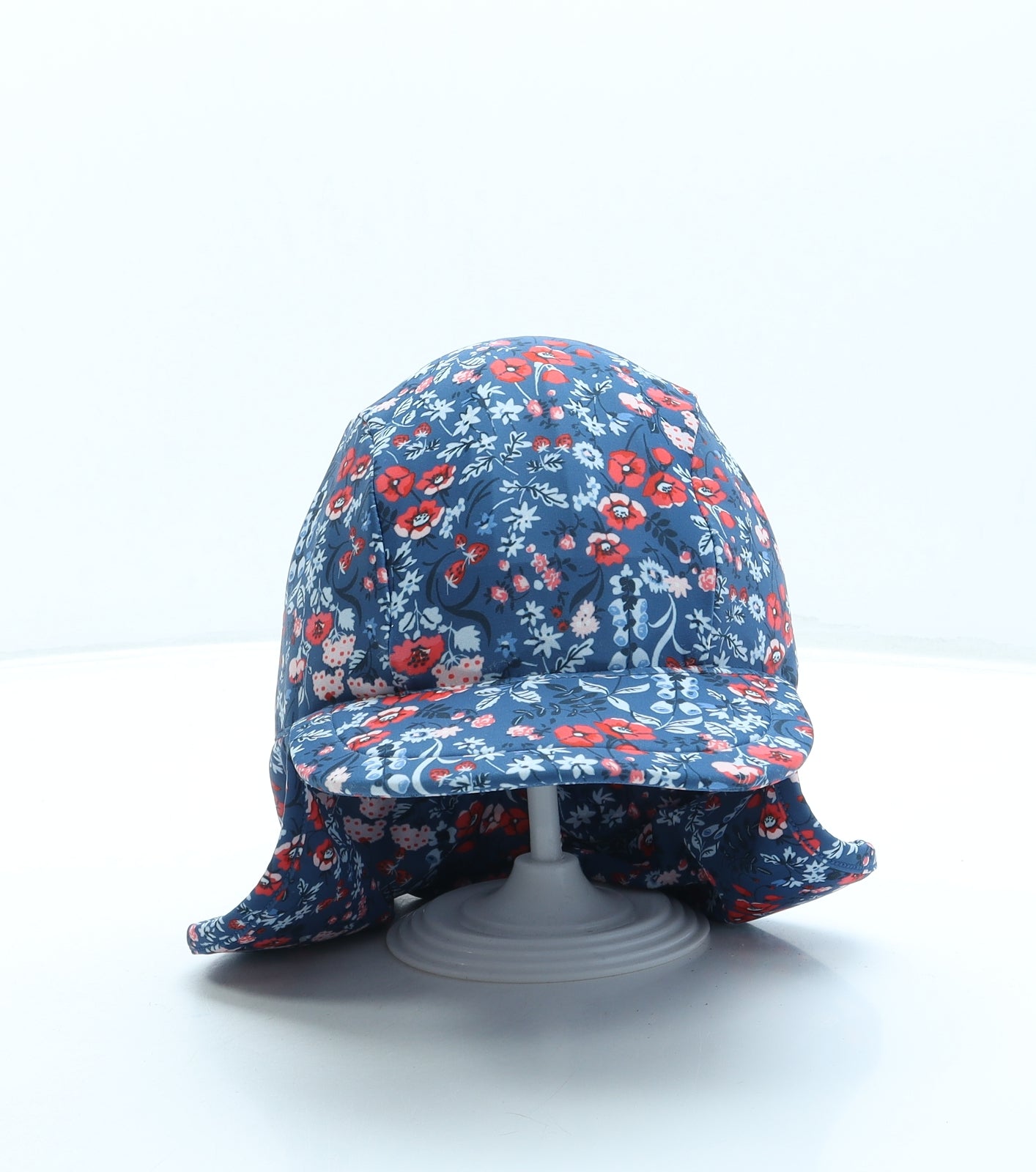 NEXT Girls Blue Floral Polyester Sun Hat One Size