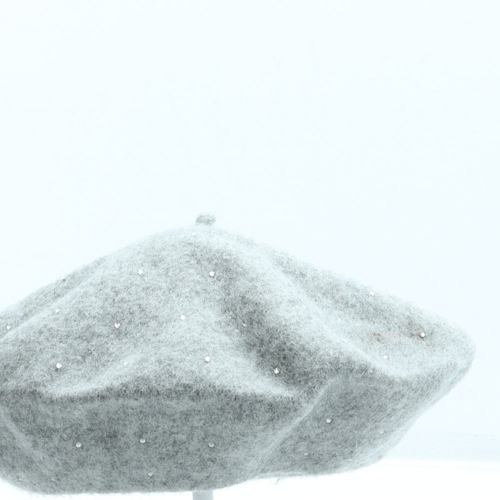Marks and Spencer Girls Grey Wool Beret One Size - UK Size 10-14 years