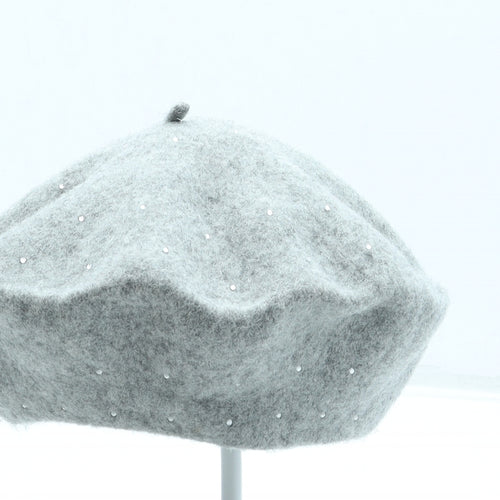 Marks and Spencer Girls Grey Wool Beret One Size - UK Size 10-14 years