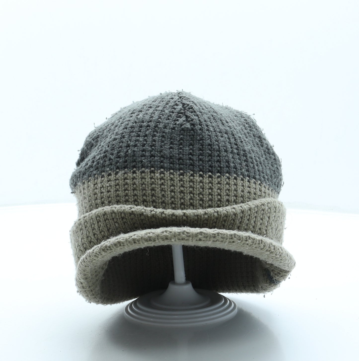 The North Face Mens Beige Acrylic Beanie One Size - Peak detail