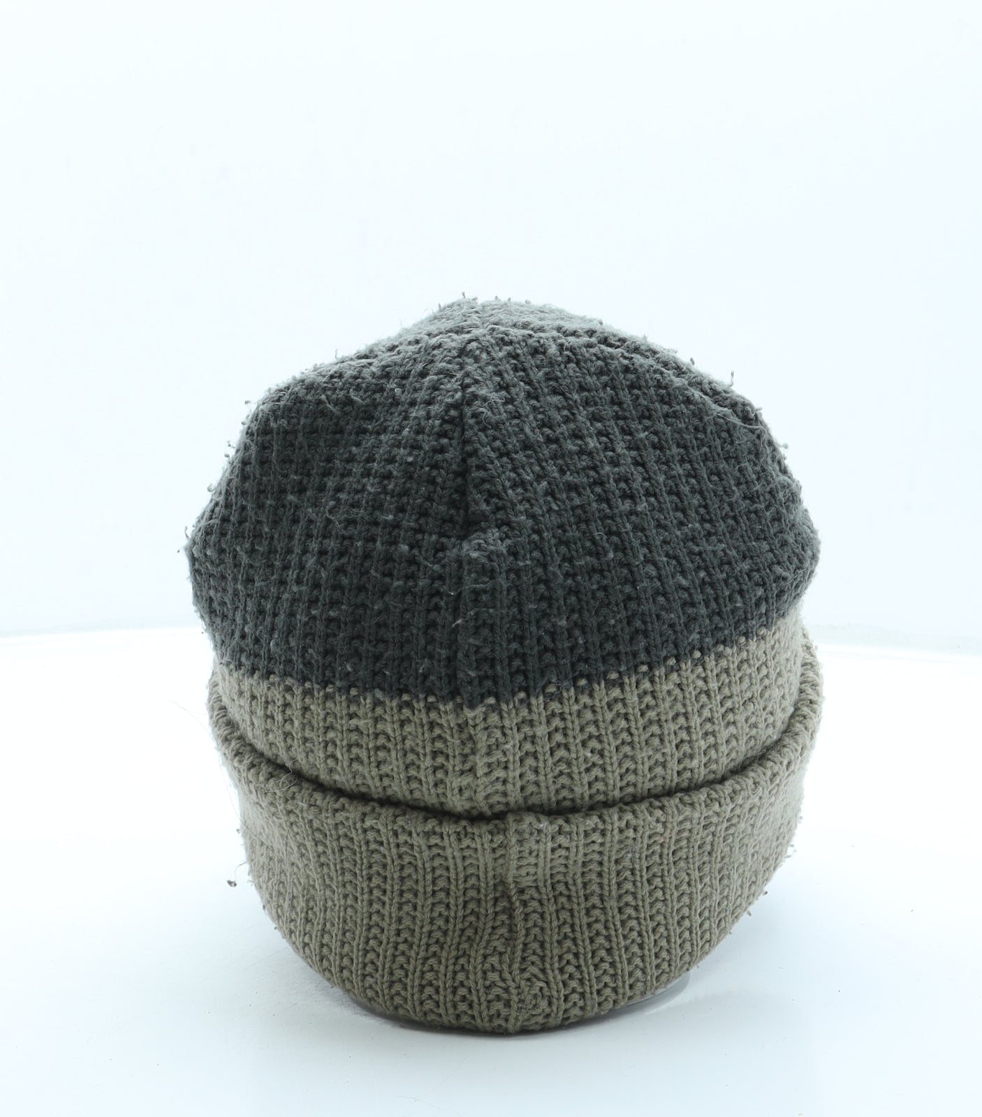 The North Face Mens Beige Acrylic Beanie One Size - Peak detail