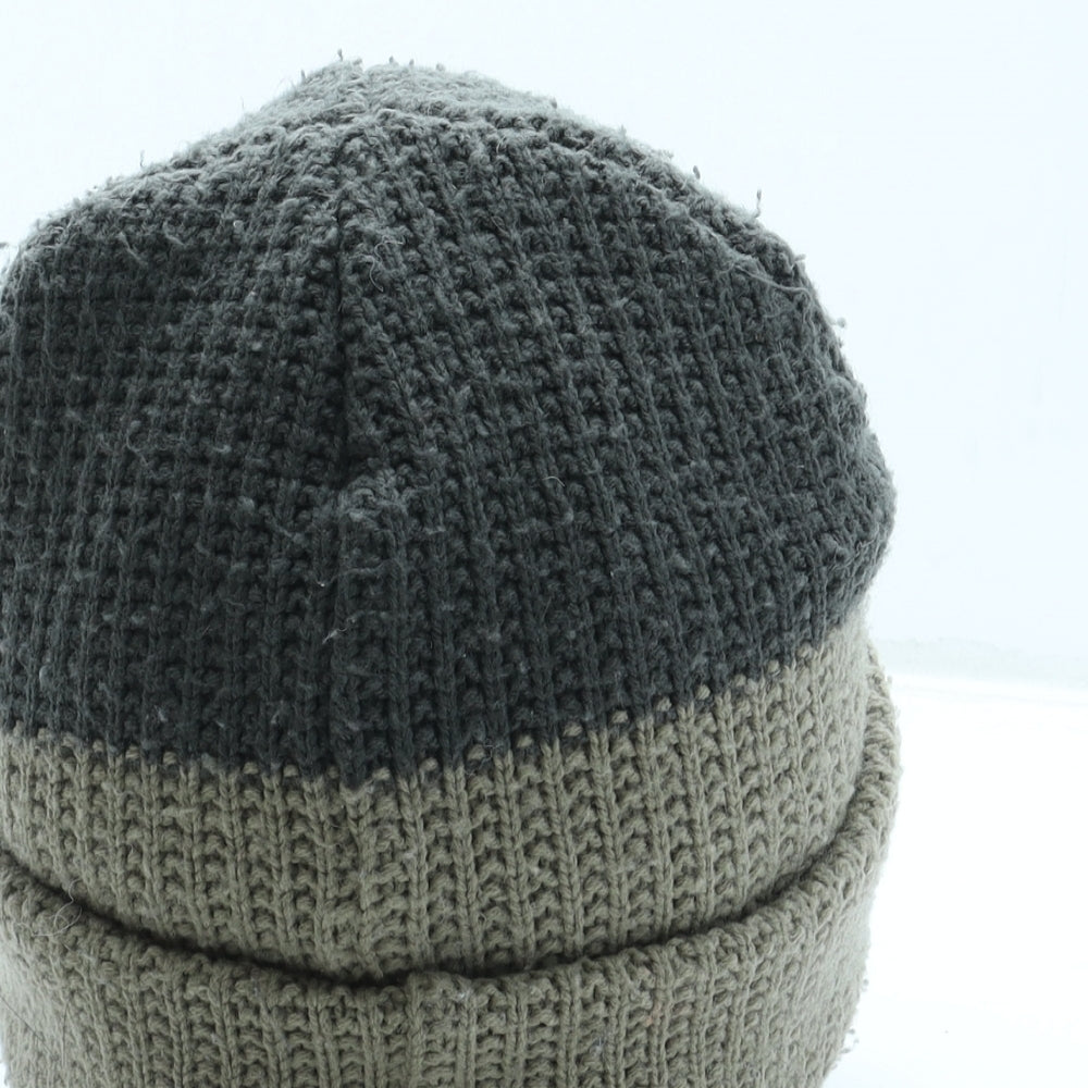 The North Face Mens Beige Acrylic Beanie One Size - Peak detail