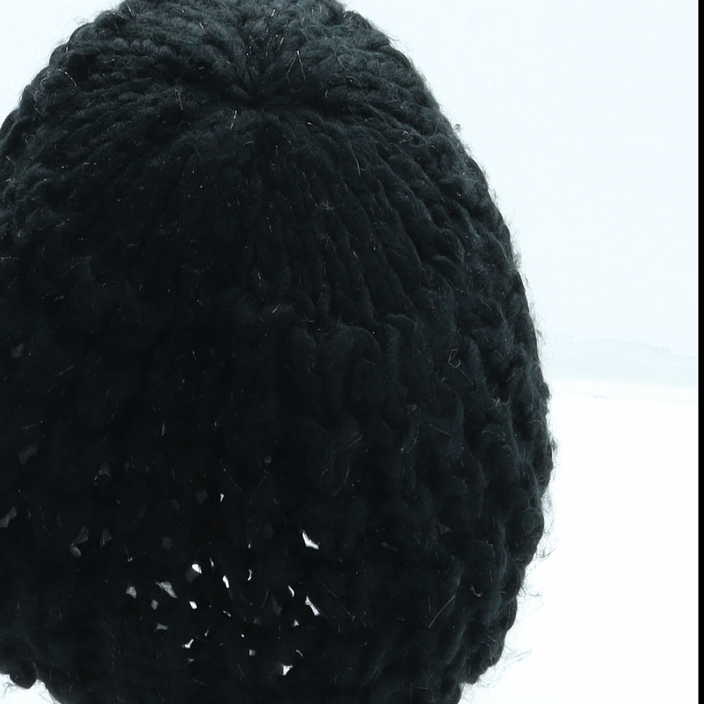 Evie Womens Black Acrylic Beret One Size