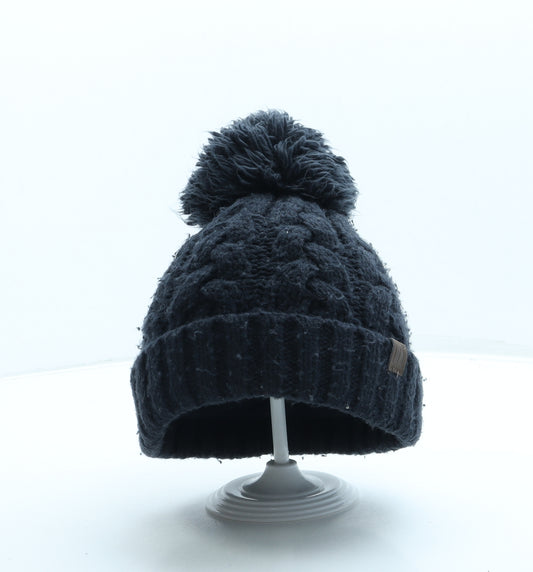 NEXT Boys Blue Acrylic Bobble Hat One Size - UK Size 5-6 years