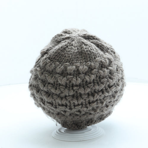 SheIn Womens Beige Polyester Beanie Size S - Flowers