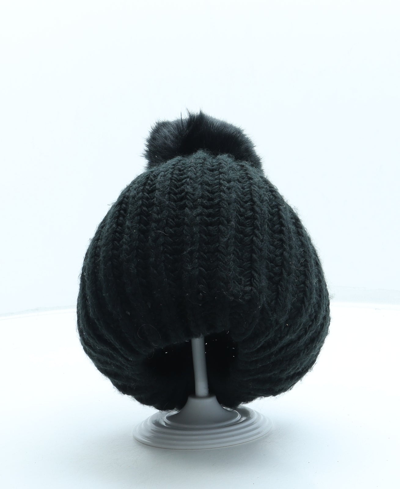 Primark Womens Black Acrylic Bobble Hat One Size