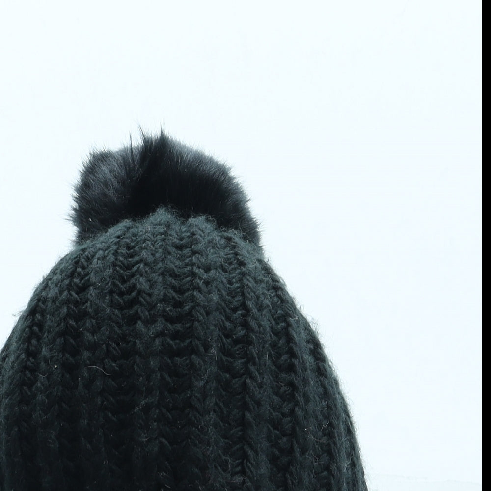 Primark Womens Black Acrylic Bobble Hat One Size
