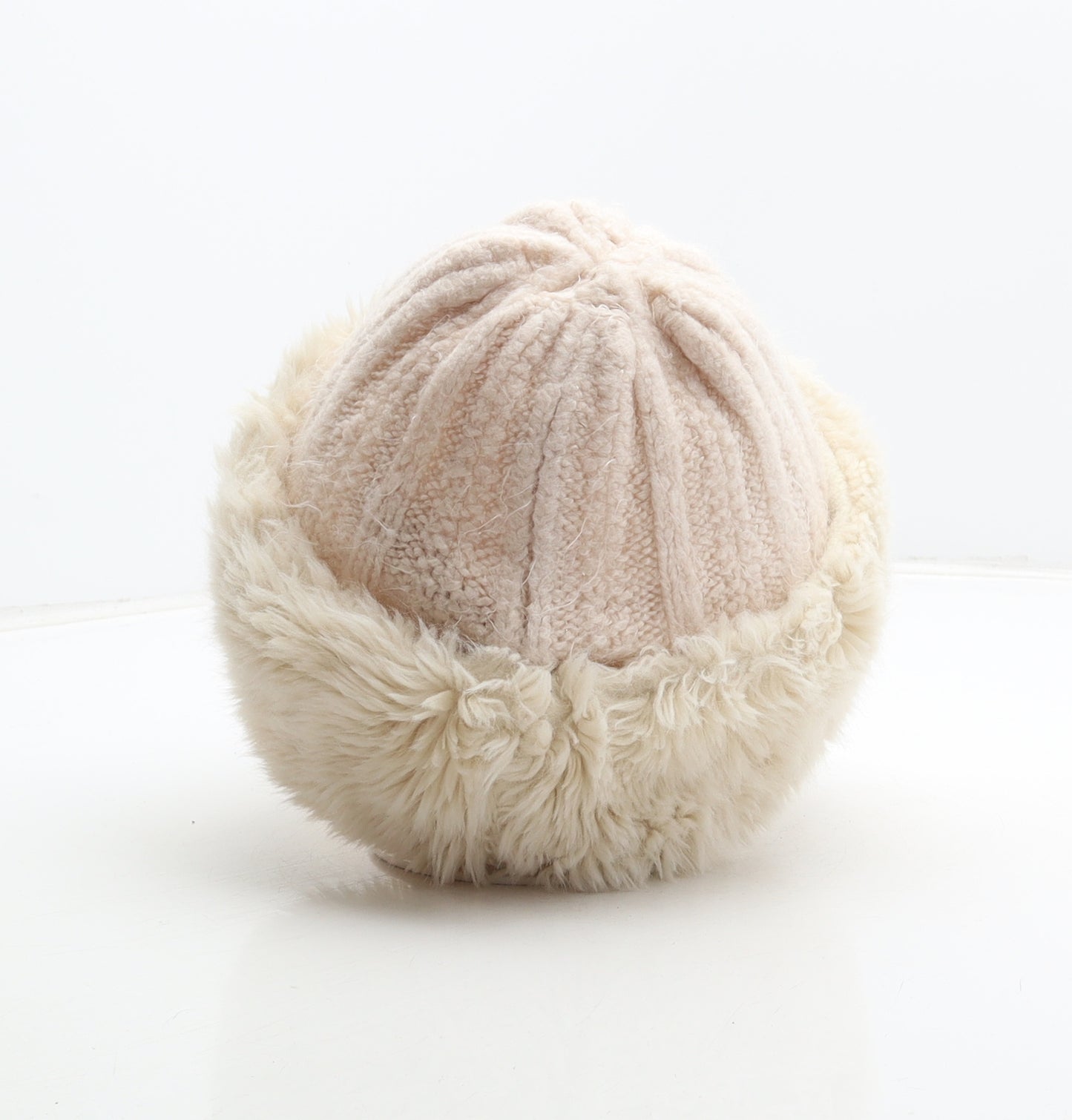 F&F Womens Ivory Acrylic Beanie One Size