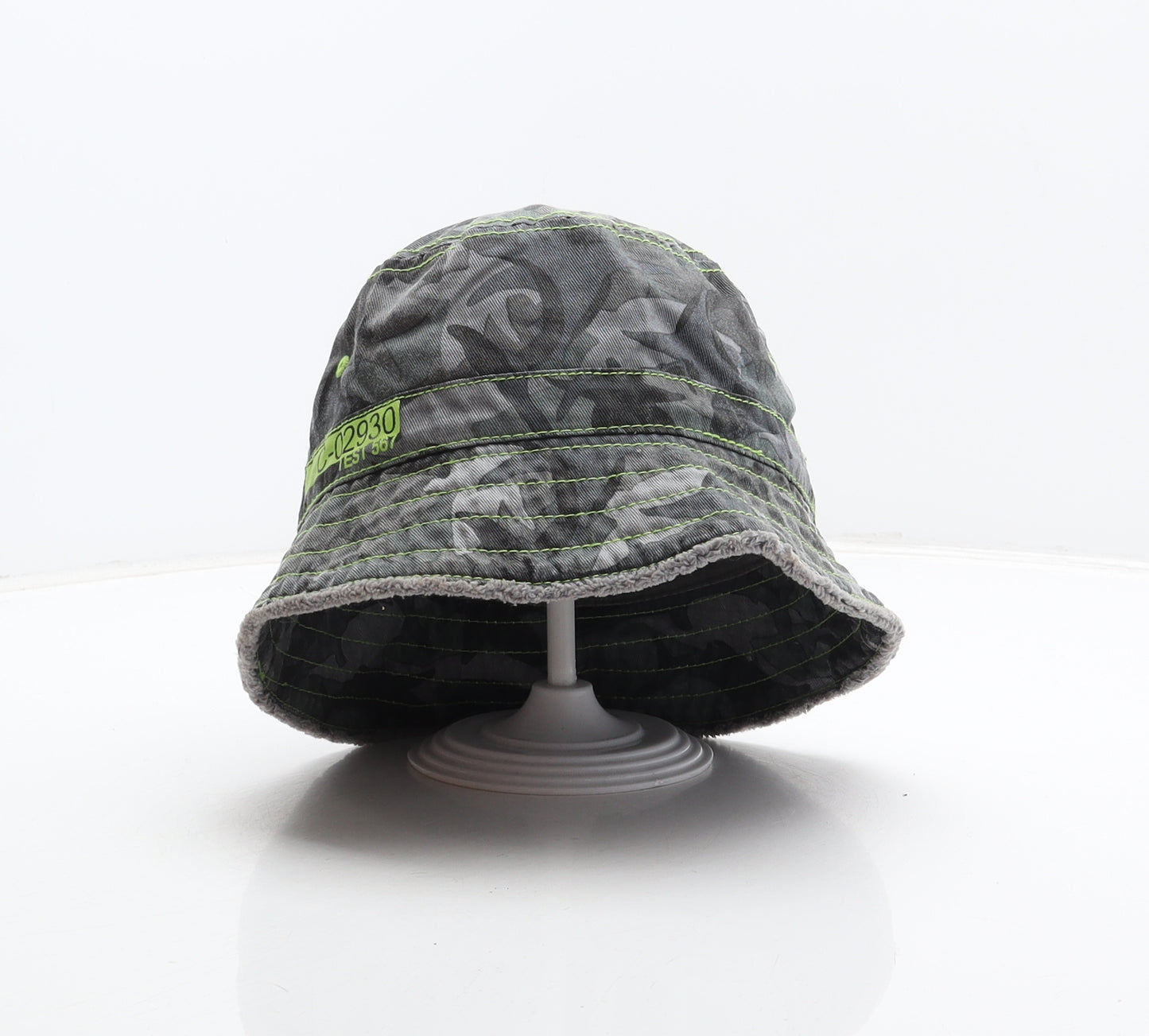 NEXT Boys Grey Camouflage 100% Cotton Bucket Hat One Size