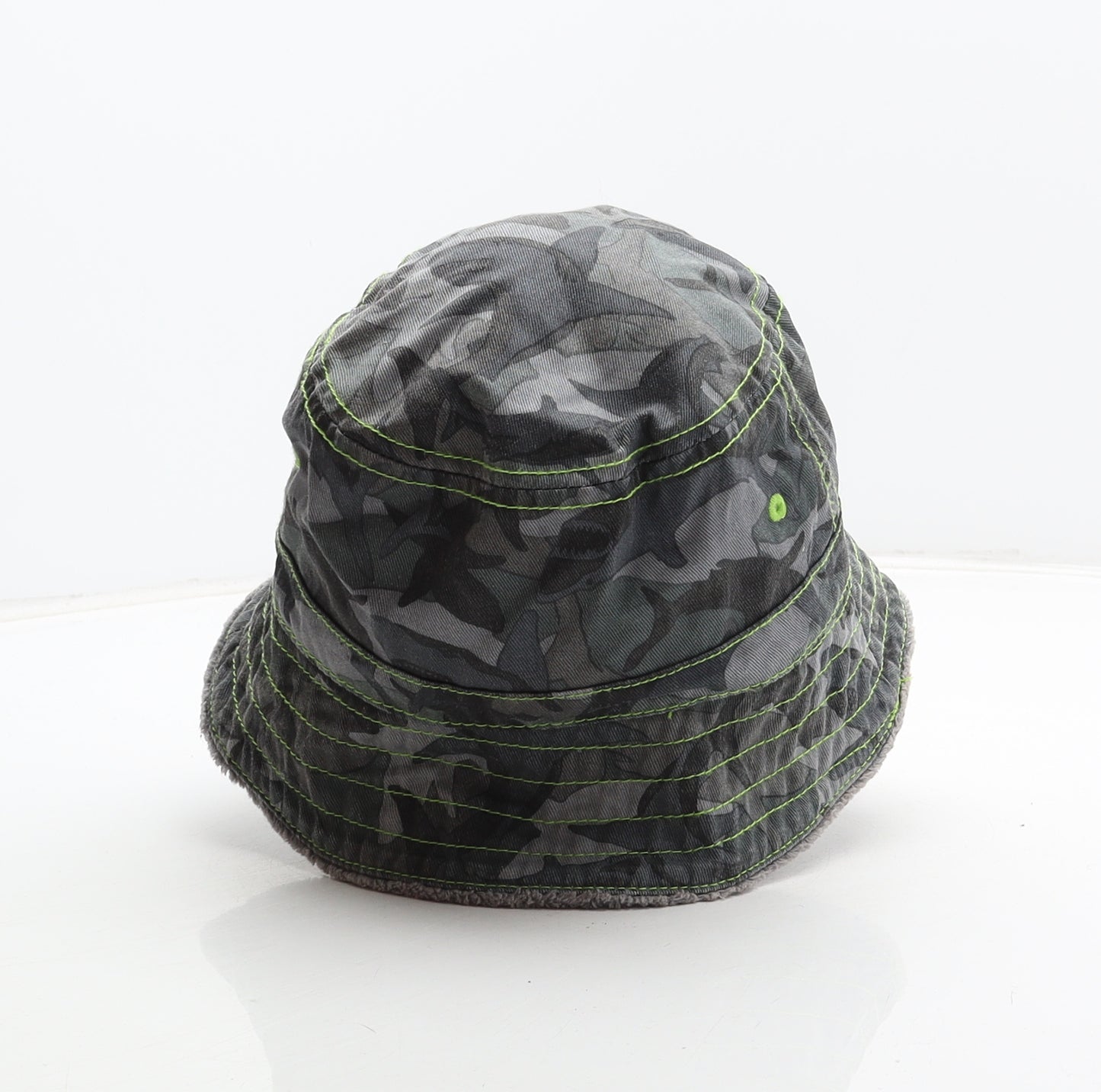 NEXT Boys Grey Camouflage 100% Cotton Bucket Hat One Size