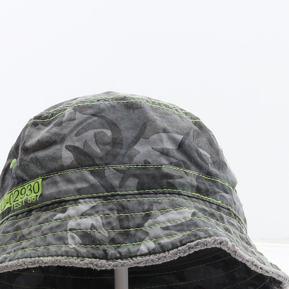 NEXT Boys Grey Camouflage 100% Cotton Bucket Hat One Size