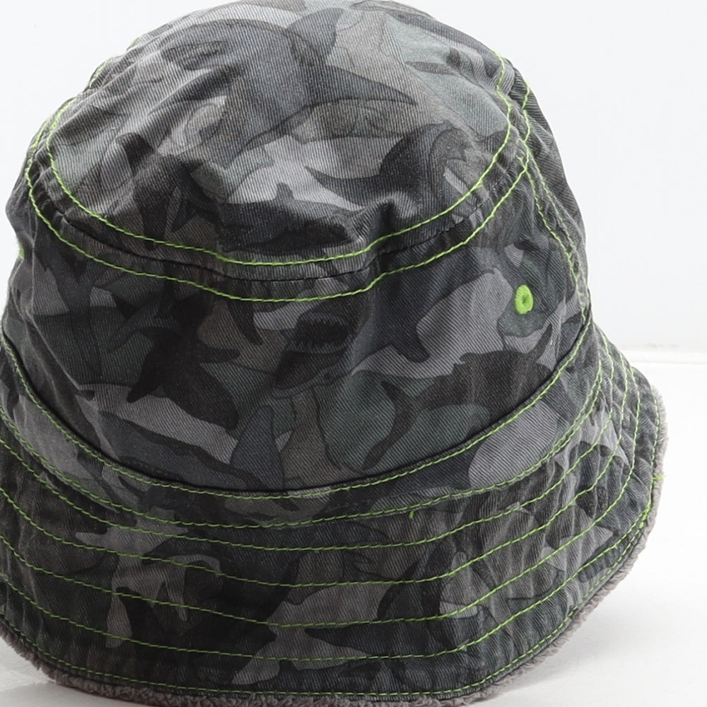 NEXT Boys Grey Camouflage 100% Cotton Bucket Hat One Size