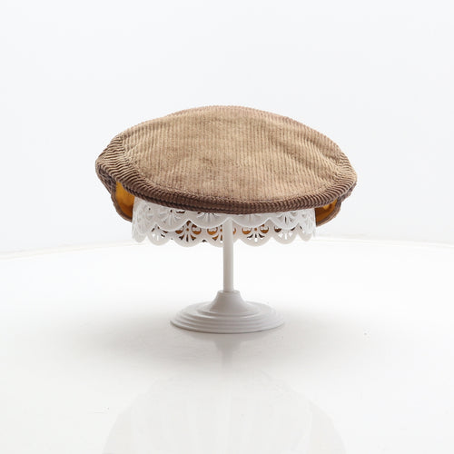 Weston Mens Brown Cotton Flat Cap One Size